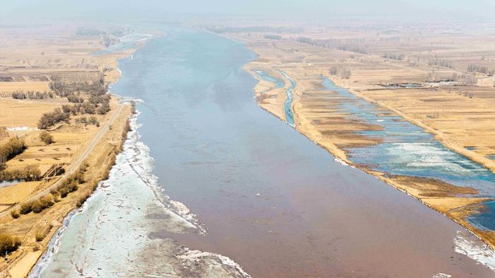 黃河上、中游分界壯觀開河