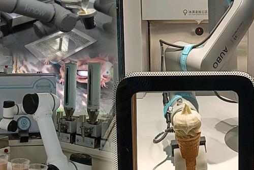 拉花咖啡、冰激凌、奶茶，它們做得水靈靈